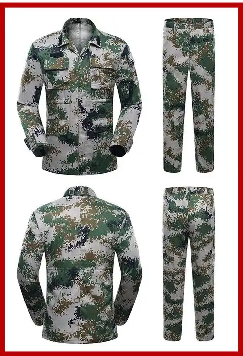 厂家批发07迷彩服套装男夏季学生军训服教官作训服军迷工作服