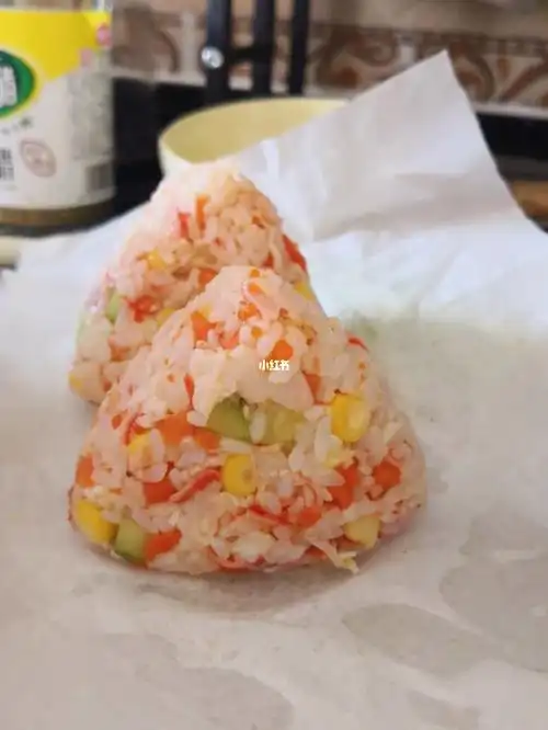 蟹柳饭团也太好吃了!