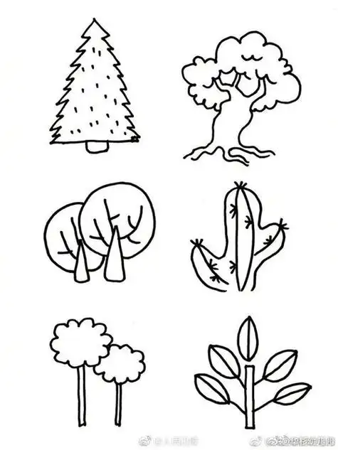 植物简笔画植物简笔画图片大全