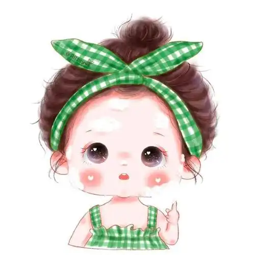 萌萌哒小女孩插画,可以用来做头像哦