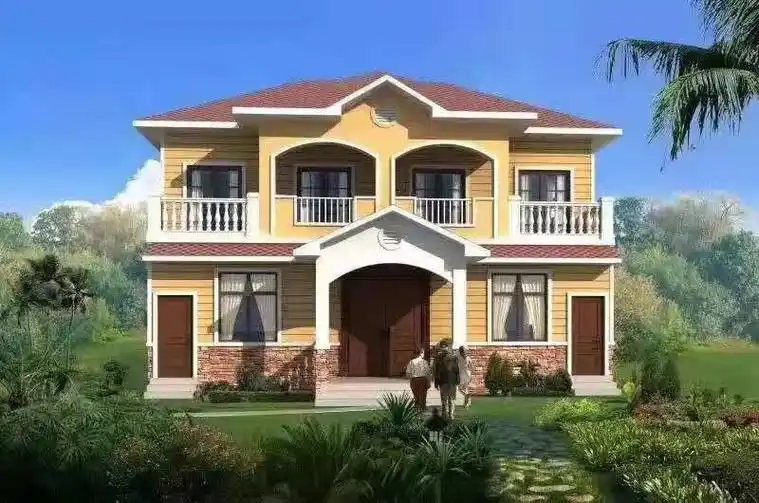 抖音图文来了 #农村自建别墅 #轻钢别墅策划#给你一个美丽 - 抖音