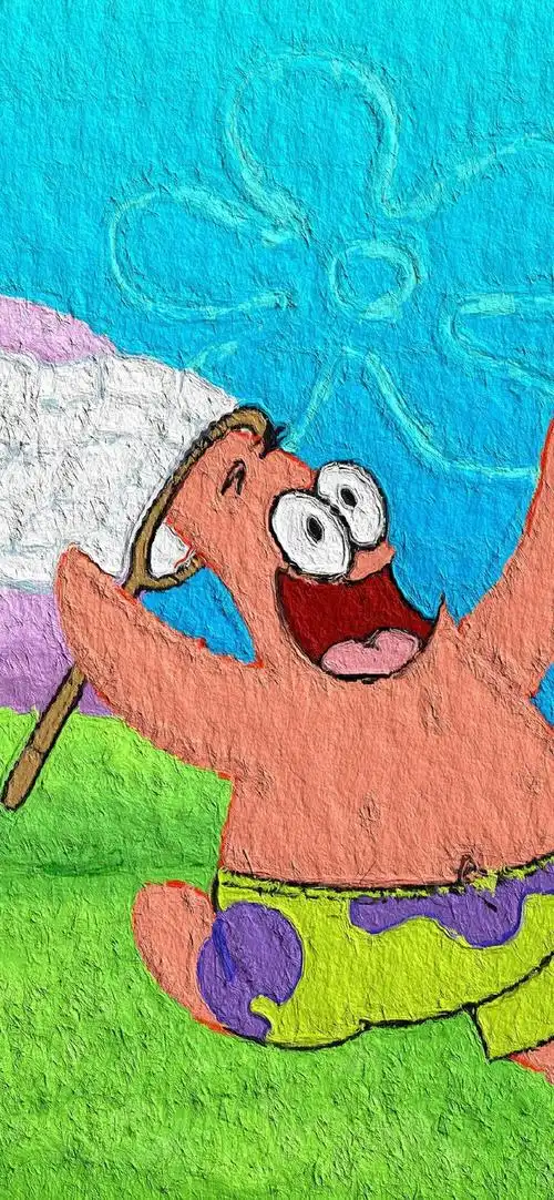 海绵宝宝油画系列壁纸