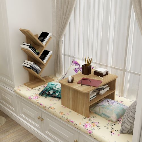 飘窗茶几榻榻米桌子日式小茶几炕桌窗台桌阳台书桌飘窗电脑桌书柜_7折