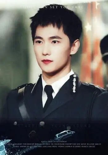 杨洋请一直这样板寸下去好么?第一张眼里有星星啊!