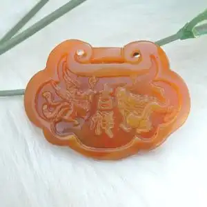 吉祥如意长命锁吊坠图片