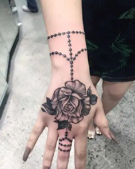 霸气酷炫的手背纹身图片