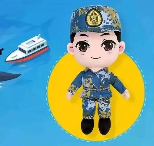 兵小萌娃娃军人布玩偶兵哥哥公仔送战友军嫂军恋女友布娃娃限量