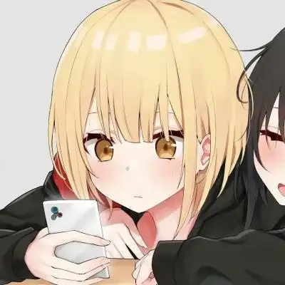 江孑呆萌可爱二次元闺蜜头像