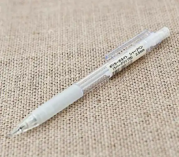无印良品透明自动铅笔,文具控必备啊