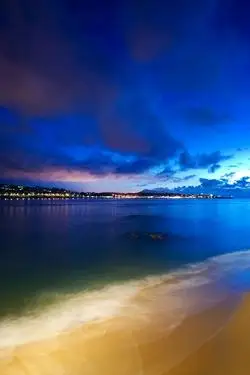 高清海滩美丽夜景iphone壁纸欣赏640x960