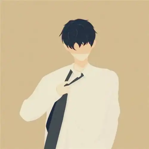 简约手绘情侣头像一男一女唯美图片