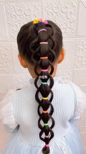 宝宝头发长这样扎简单好看