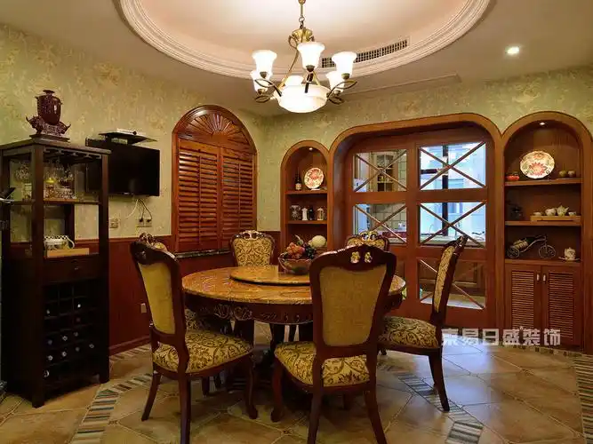 美式风格餐厅实景装修图