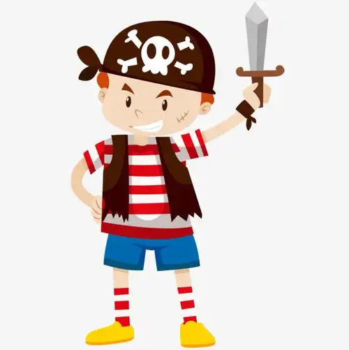 海盗拿刀的海盗