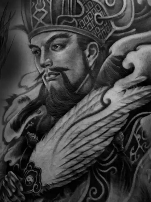 诸葛亮_纹身图案手稿图片_苏州龙之纹的纹身作品集