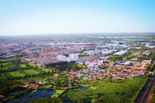 科左后旗甘旗卡镇主城区鸟瞰图.来源:科左后旗融媒体中心