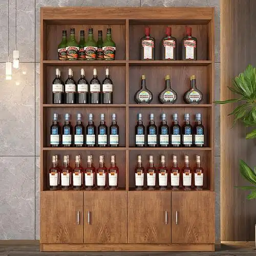 便利店烟酒展示柜烟酒店背柜酒柜产品展示架样品陈列柜台茶叶柜子