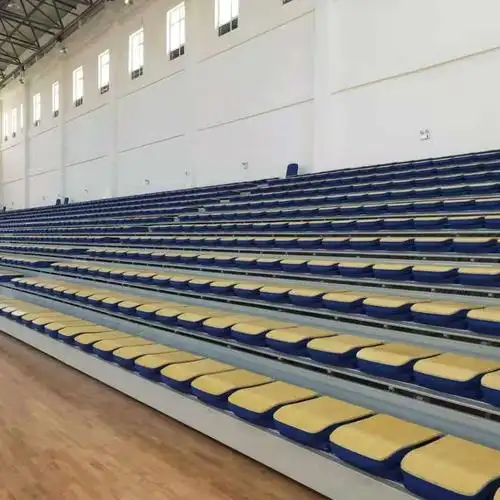 彭越体育篮球场观众席用伸缩看台座椅一站采购