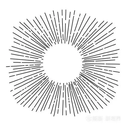 手工绘制的太阳射线在复古风格, 矢量, 插图插画-正版商用图片07g6e8