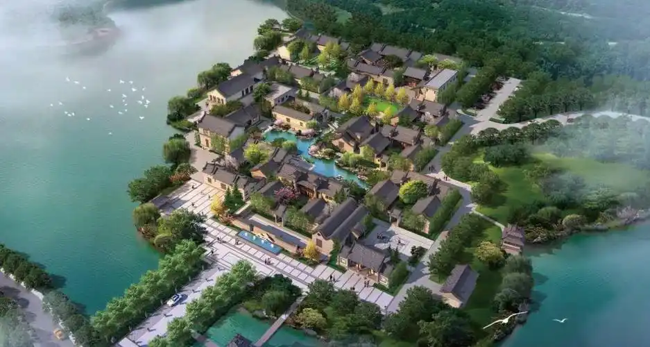 北方院子鸟瞰图 优势