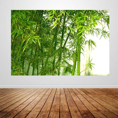竹林竹子海报风景画田园风光自然风景画绿色植物图装饰墙贴画a7
