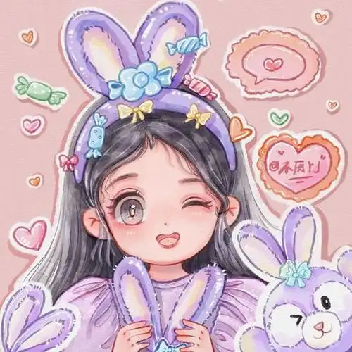 可爱萌萌的闺蜜三人头像卡通动漫_小红书