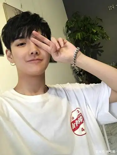 青春美少年,十七岁阳光男孩,个个都精神十足,戴着耳环的帅小子