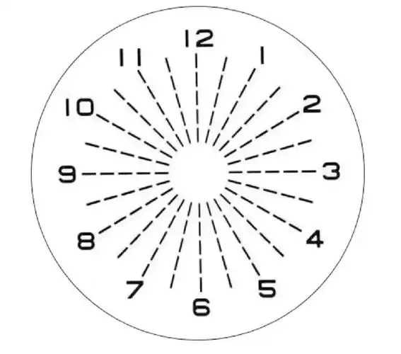 散光盘简单判断有没有散光以及大致轴位