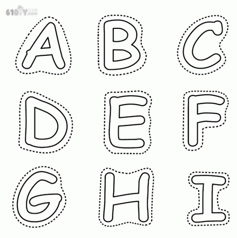 简笔画有关26个英文字母的简笔画幼儿小车简笔画手工26个字母简笔画
