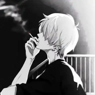 吸烟男背影头像黑白 男生头像图片大全 -【爱个性】