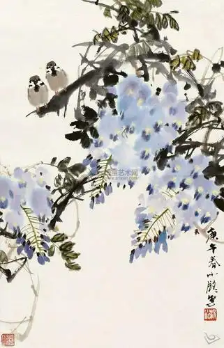 百鸟草堂2019年春季第十四课时教学内容《紫藤花写意》