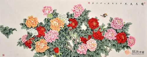 静中有动,景中有情,不愧为名家国画花鸟代表佳作