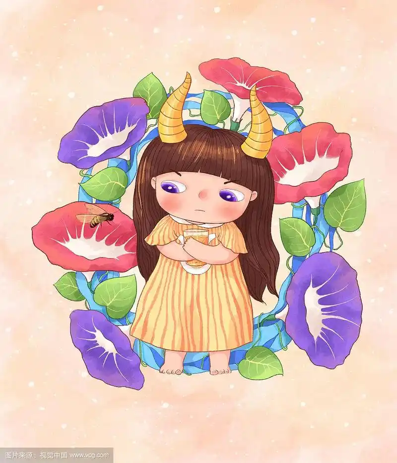 十二星座插画金牛座