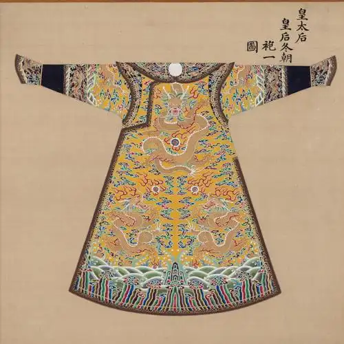 宫廷女士职场装皇后朝袍