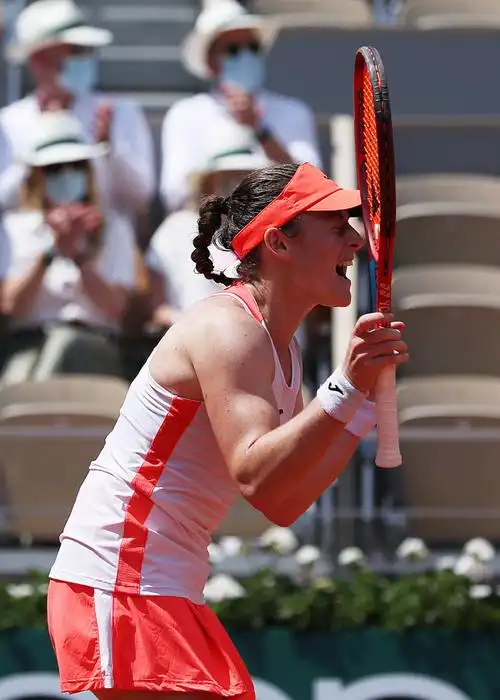 体育网球法网齐丹谢克晋级四强