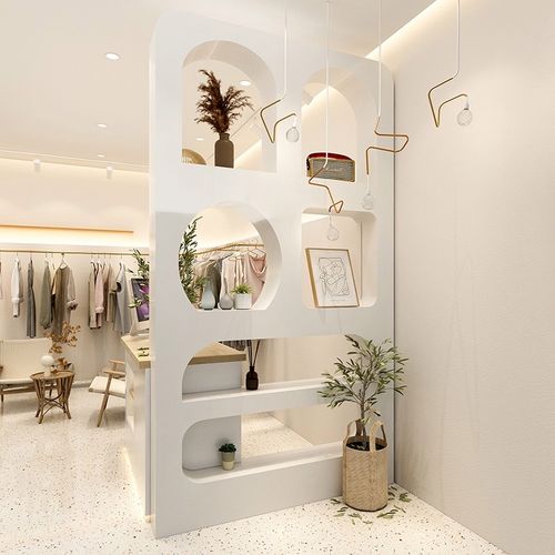 服装店背景墙造型台展示柜直播背景台拍照装饰道具定做异形台包邮