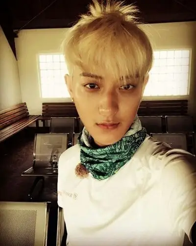 [黄子韬][分享]160417 黄子韬ins晒自拍 发型像菠萝