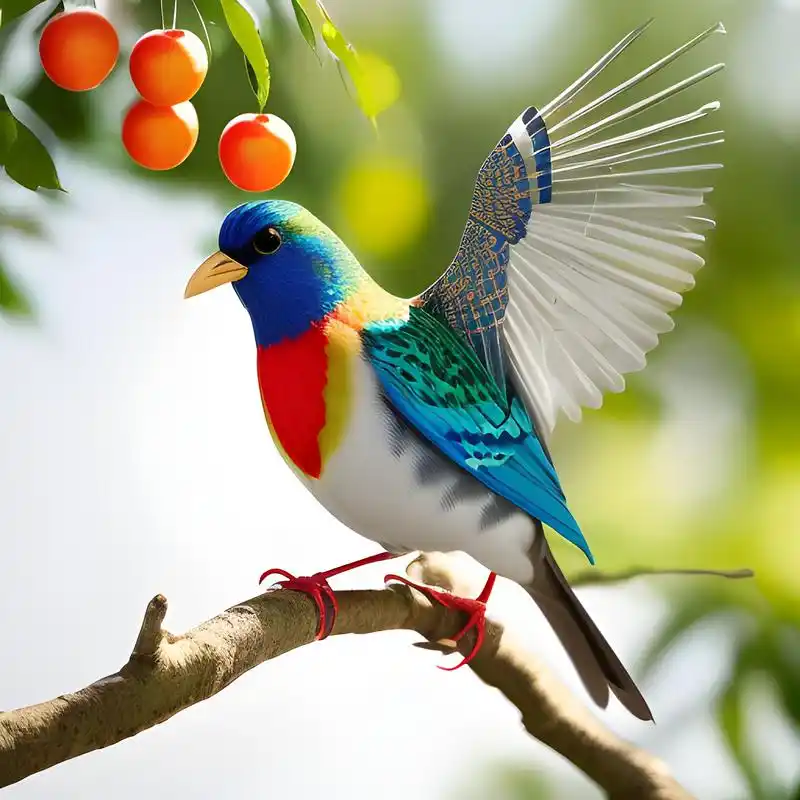 一组站在树枝上的漂亮小鸟图(二)