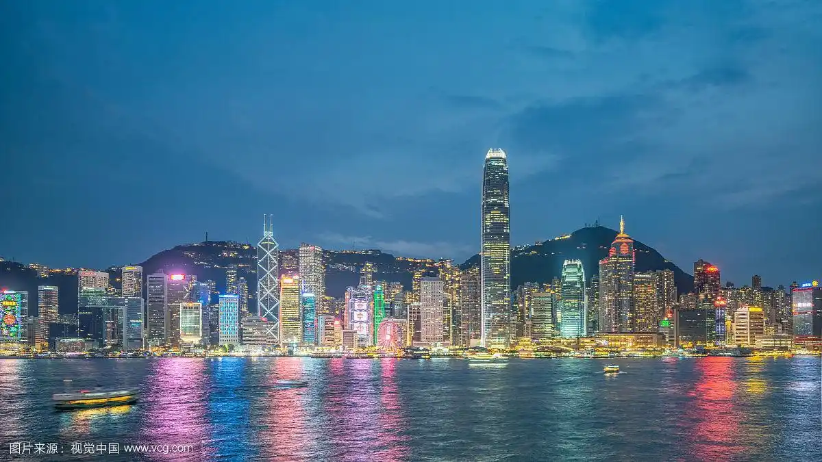 香港维多利亚港全景图