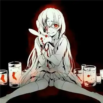 qq头像女生动漫黑白恐怖系列 不一样的女生动漫头像