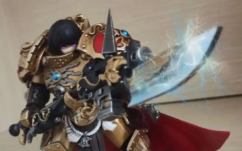 【造型展示】"臻于完美的人类"——战锤40k 禁军 配备卫士长矛的盾卫