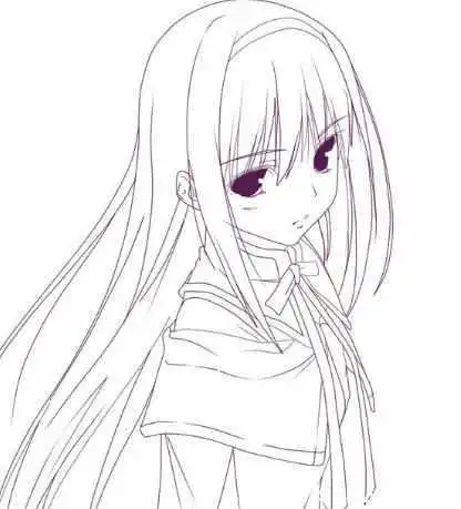 人物动漫头像素描图片大全女生唯美图片大全图片