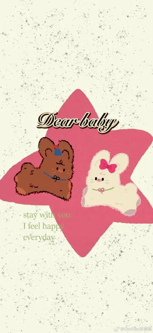 壁纸|小兔子粉色少女心手机壁纸