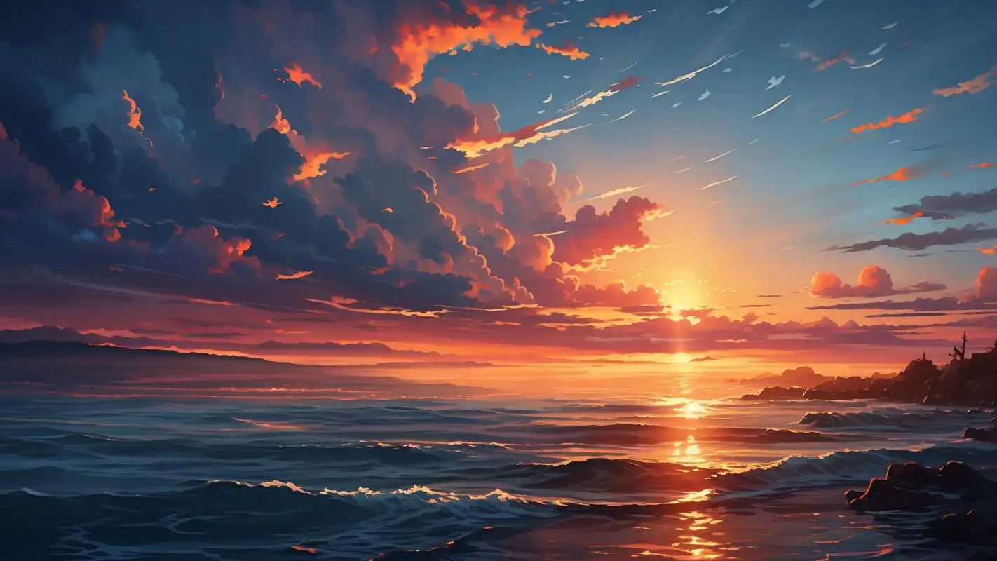 晚霞背景壁纸,温柔又浪漫95 分享几款温柔又浪漫的晚霞背景壁纸,真