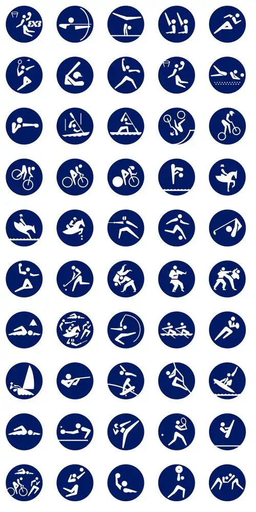 奥运竞赛运动图标