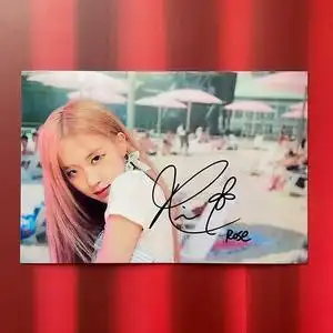 00tb845032867淘宝rose朴彩英写真集签名照杂志blackpink金智妮lisa