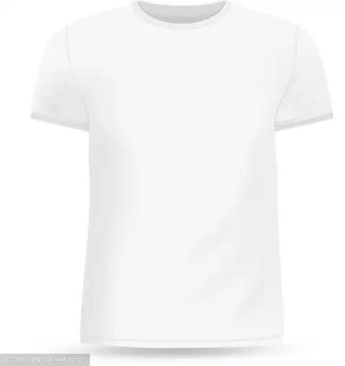 男士白色t恤设计模板