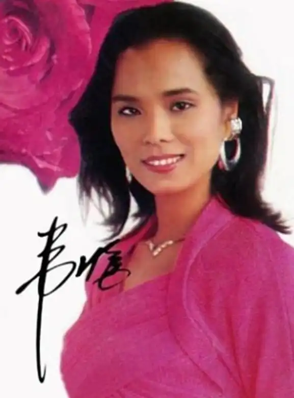 深邃的眼窝很有神,在歌手界也少有,毕竟是少数民族的人,韦唯在歌手界