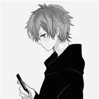 情侣头像一男一女卡通黑白