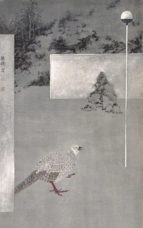 国画家陈林的新工笔画营造一个来自世外的家园